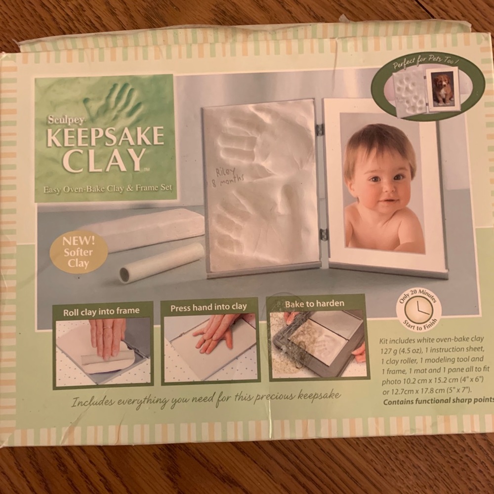 Baby hand/foot print keepsake